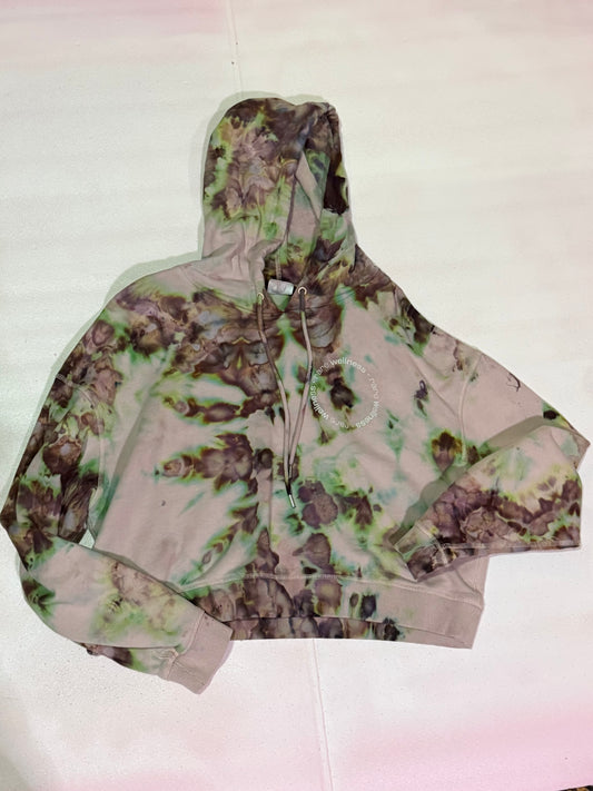 Cosmic Babe Ice Dyed cropped hoodie