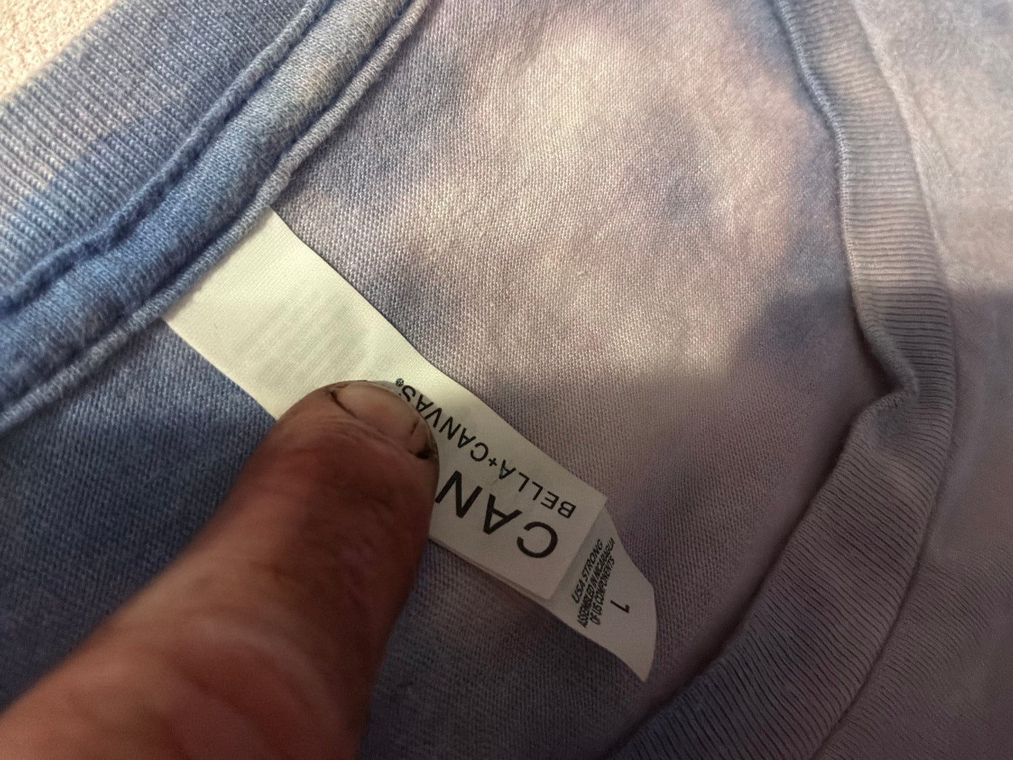Hand-Dyed Sub Pop Seattle Tee – Blue Cloud Dye