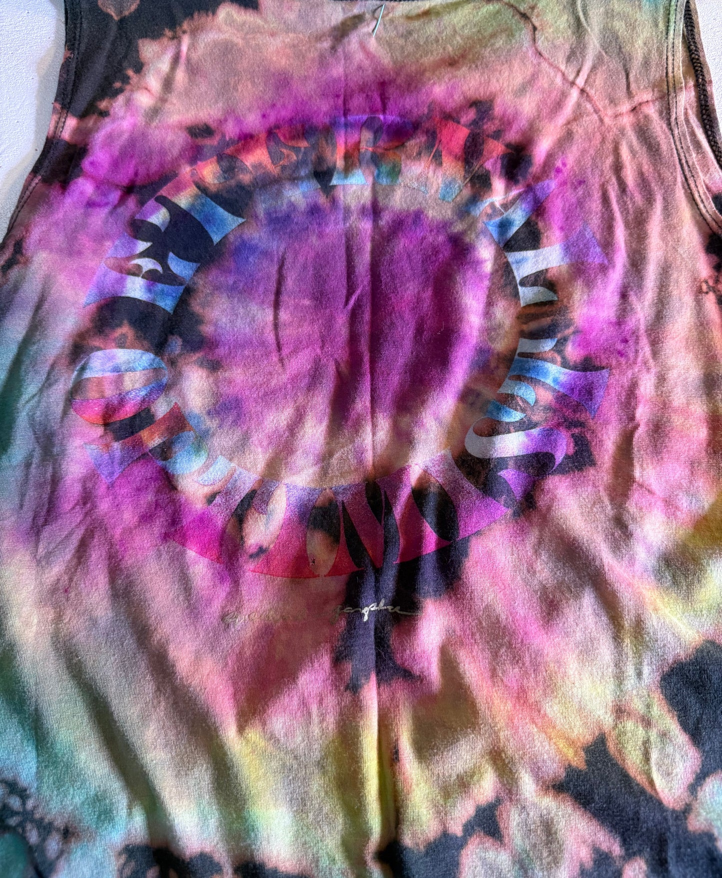 Spiritual Gangster Spiral Ice Dyed Muscle Tee