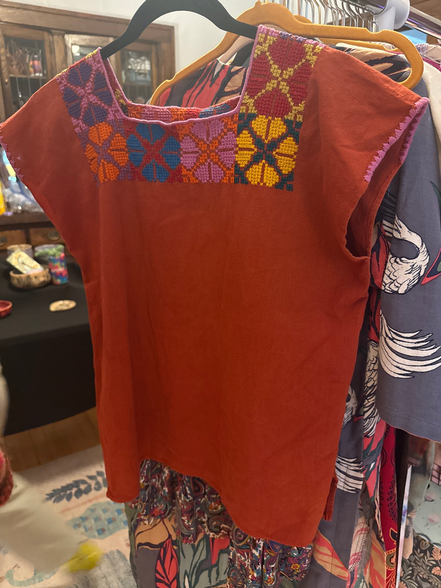 Beautiful hand embroidered top, sourced in Mexico