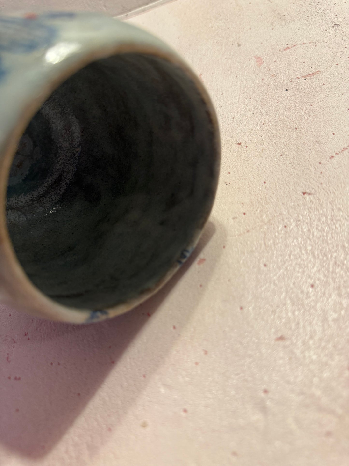 Large mug with thumb imprints
