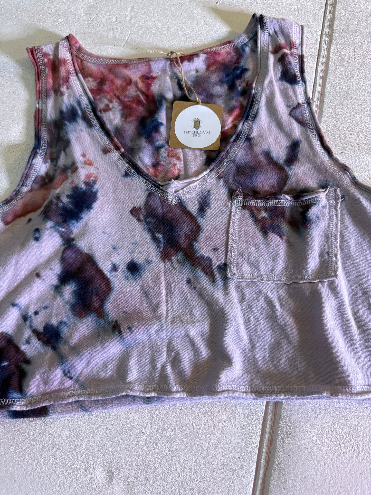 Ice Dyed Crop Tank