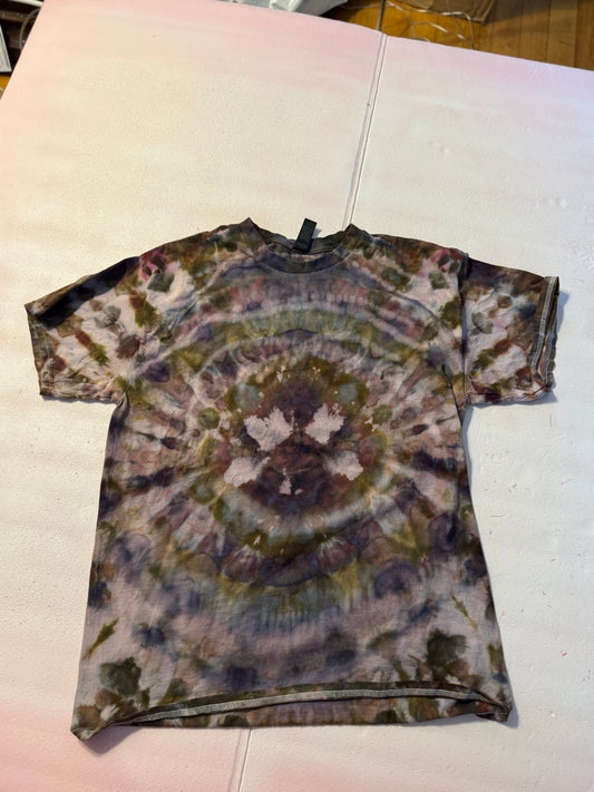 Cropped Rorshack  Ice Dyed Top