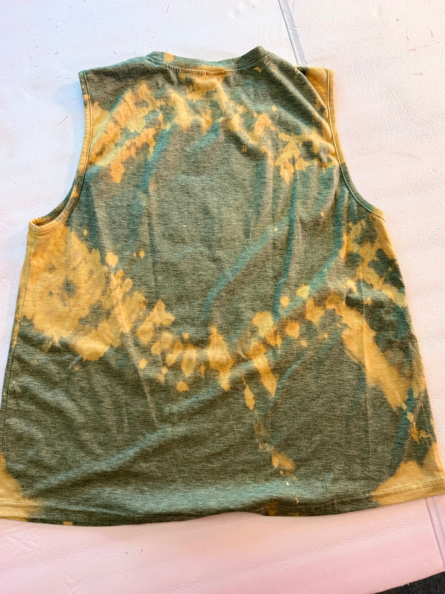 Hand-Dyed Muscle Tank —sunrise print
