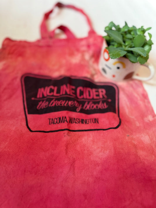 Incline Cider Tote — Hand-Dyed Cherry Fade