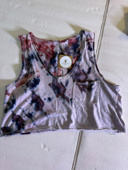 Ice Dyed Crop Tank