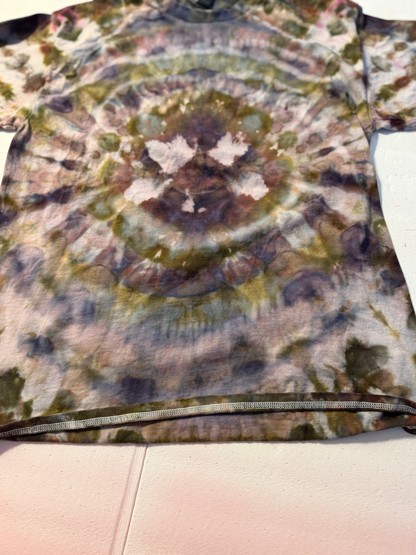Cropped Rorshack  Ice Dyed Top