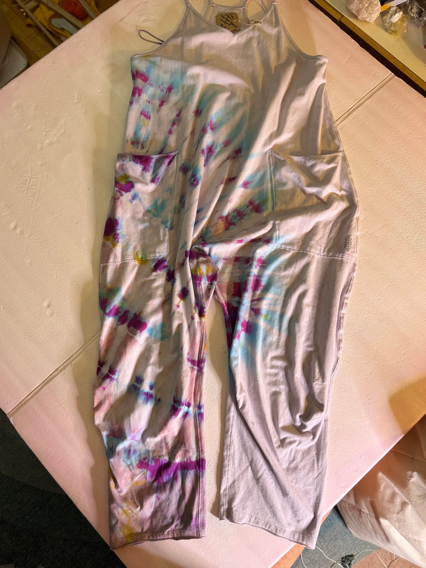 Free People "Hot Shot" Onesie Ice Dyed