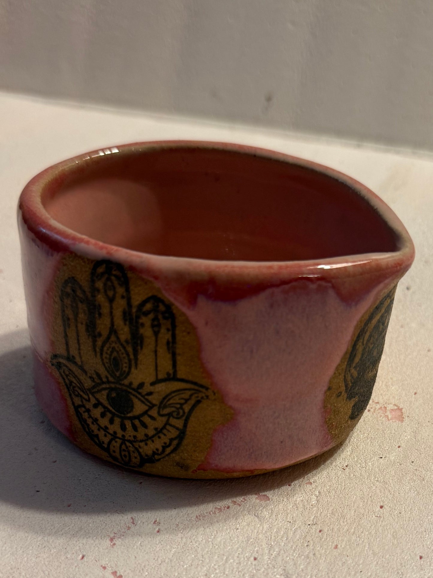 Handmade Ceramic Ritual Bowl  Wheel Thrown Stoneware, One of a Kind Pottery