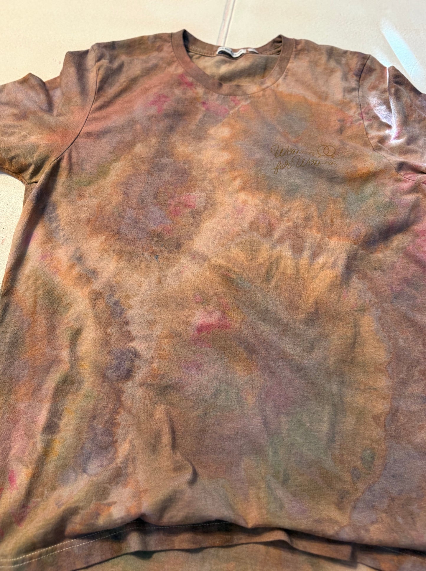 Women for Women "Sisterhood" graphic hand dyed tee