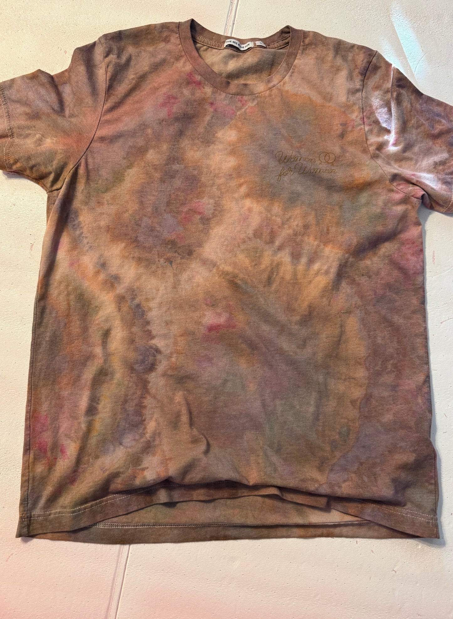 Women for Women "Sisterhood" graphic hand dyed tee
