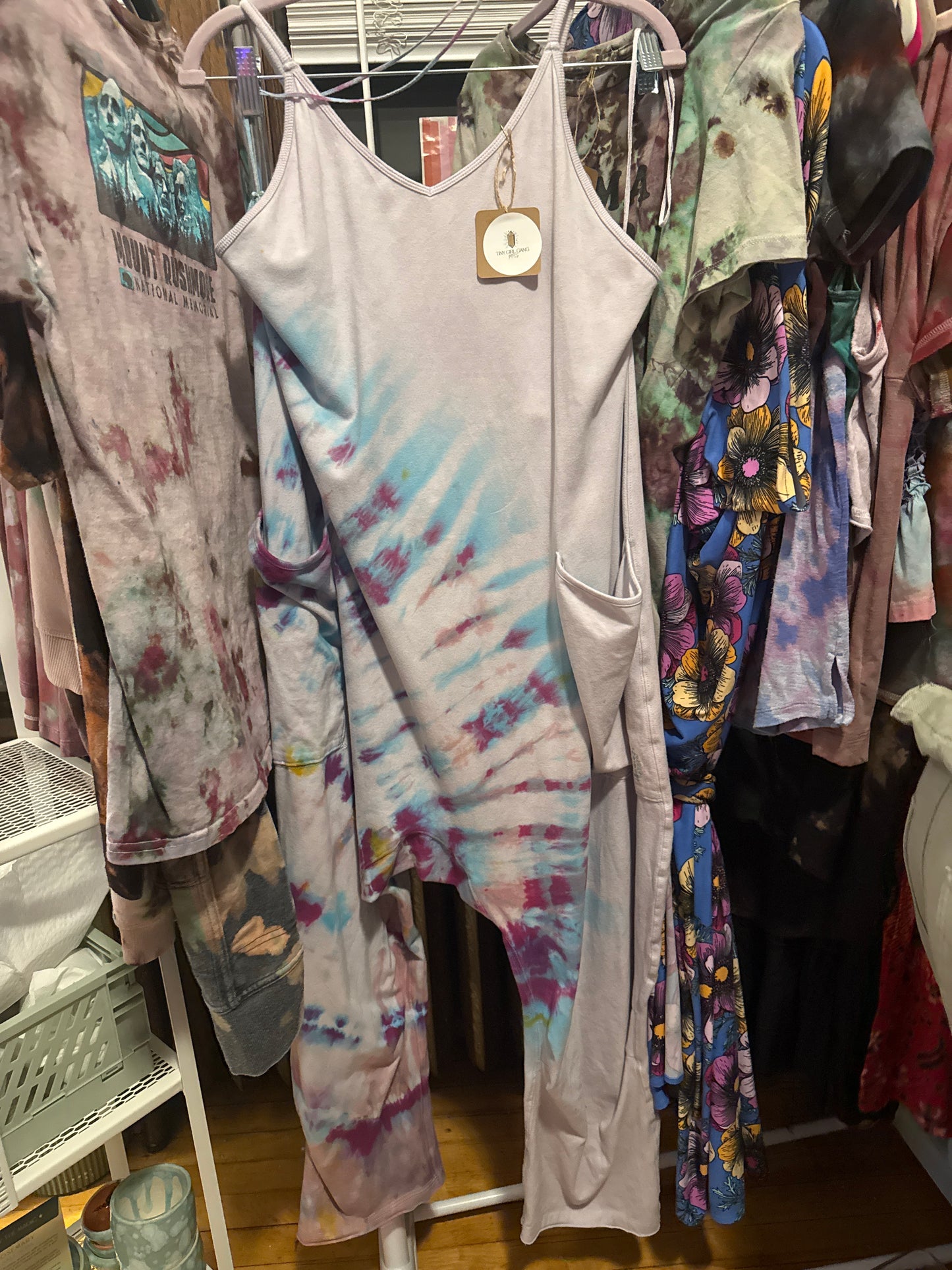 Free People "Hot Shot" Onesie Ice Dyed