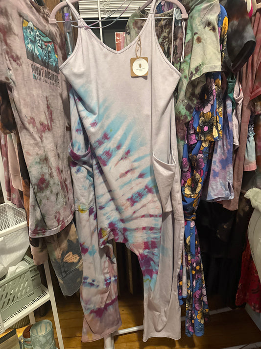 Free People "Hot Shot" Onesie Ice Dyed