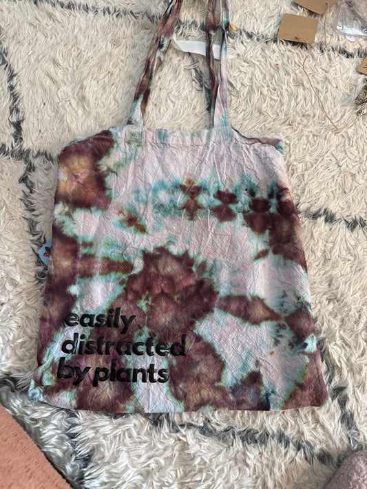 Tie dyed totes
