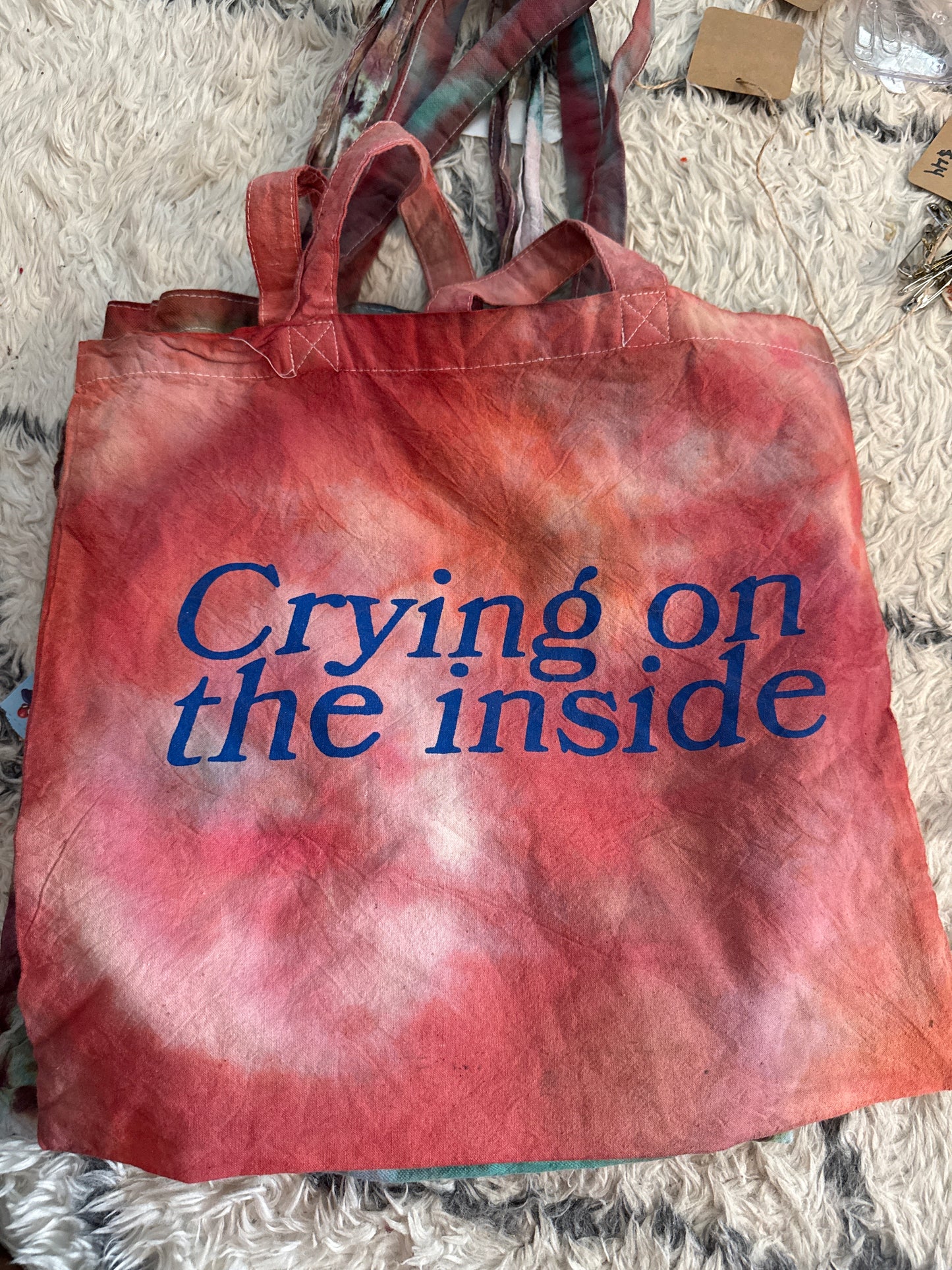 Tie dyed totes