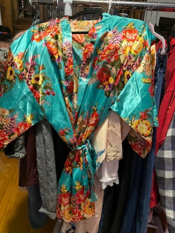 Vintage Silk Kimono Robe