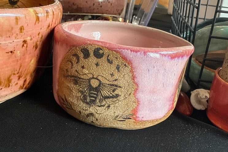 Handmade Ceramic Ritual Bowl  Wheel Thrown Stoneware, One of a Kind Pottery