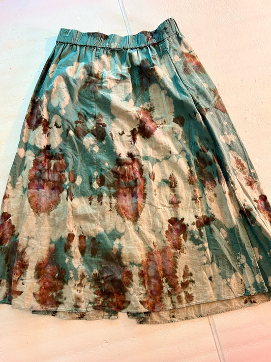 Hand Dyed Front Button Madewell Maxi skirt