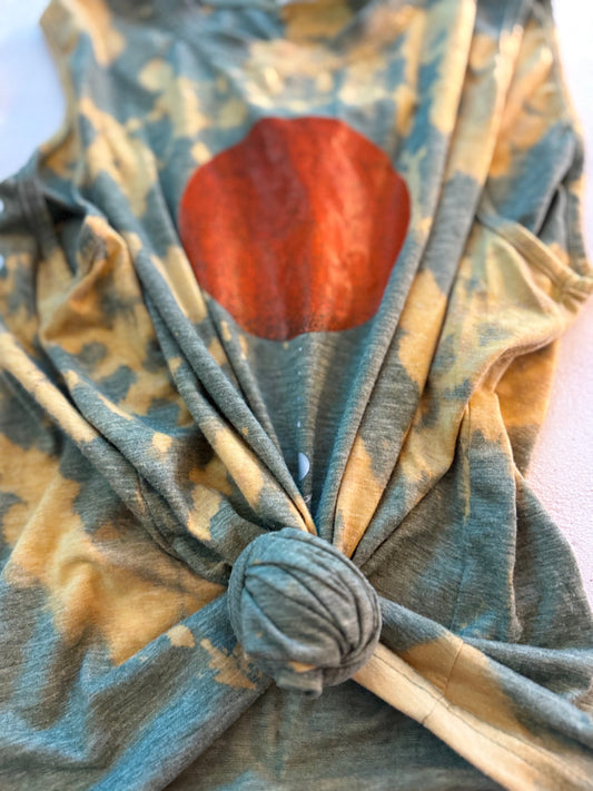 Hand-Dyed Muscle Tank —sunrise print