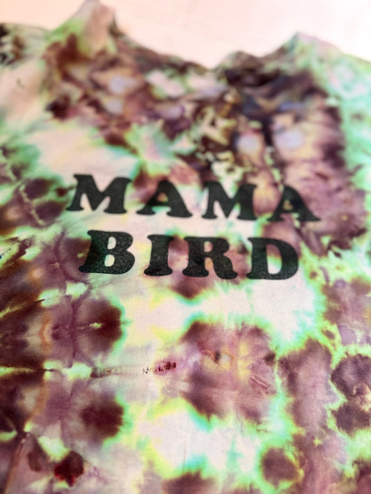 Mama Bird Tee — Hand-Dyed Cosmic Babe