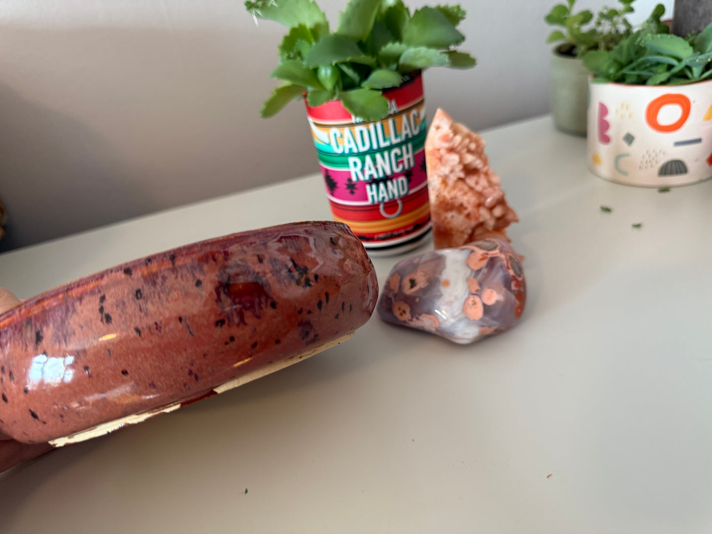 Hand thrown ceramic ritual bowl