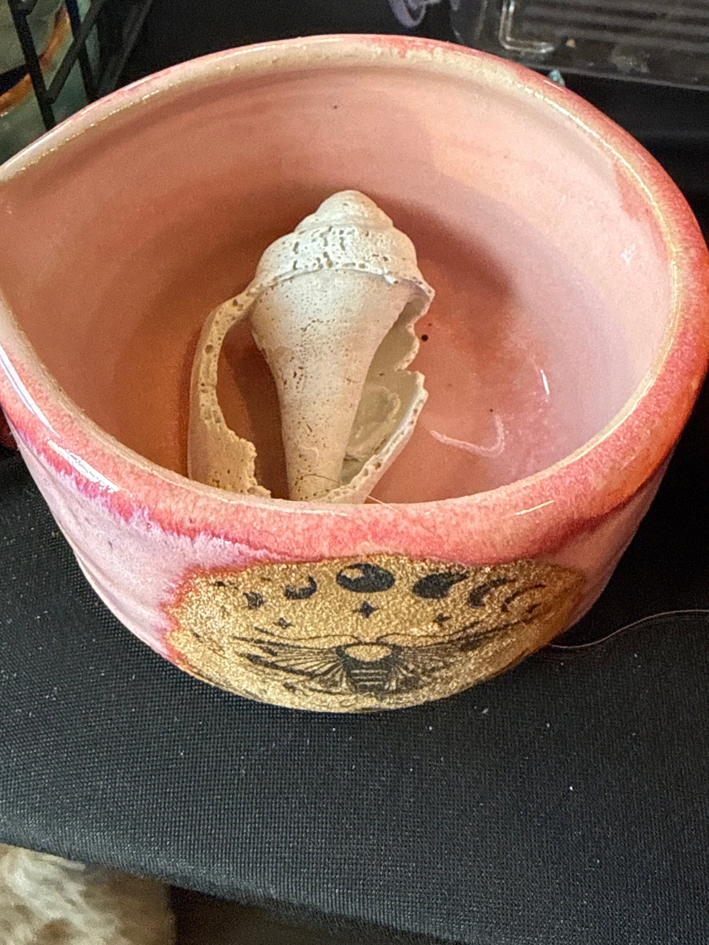 Handmade Ceramic Ritual Bowl  Wheel Thrown Stoneware, One of a Kind Pottery