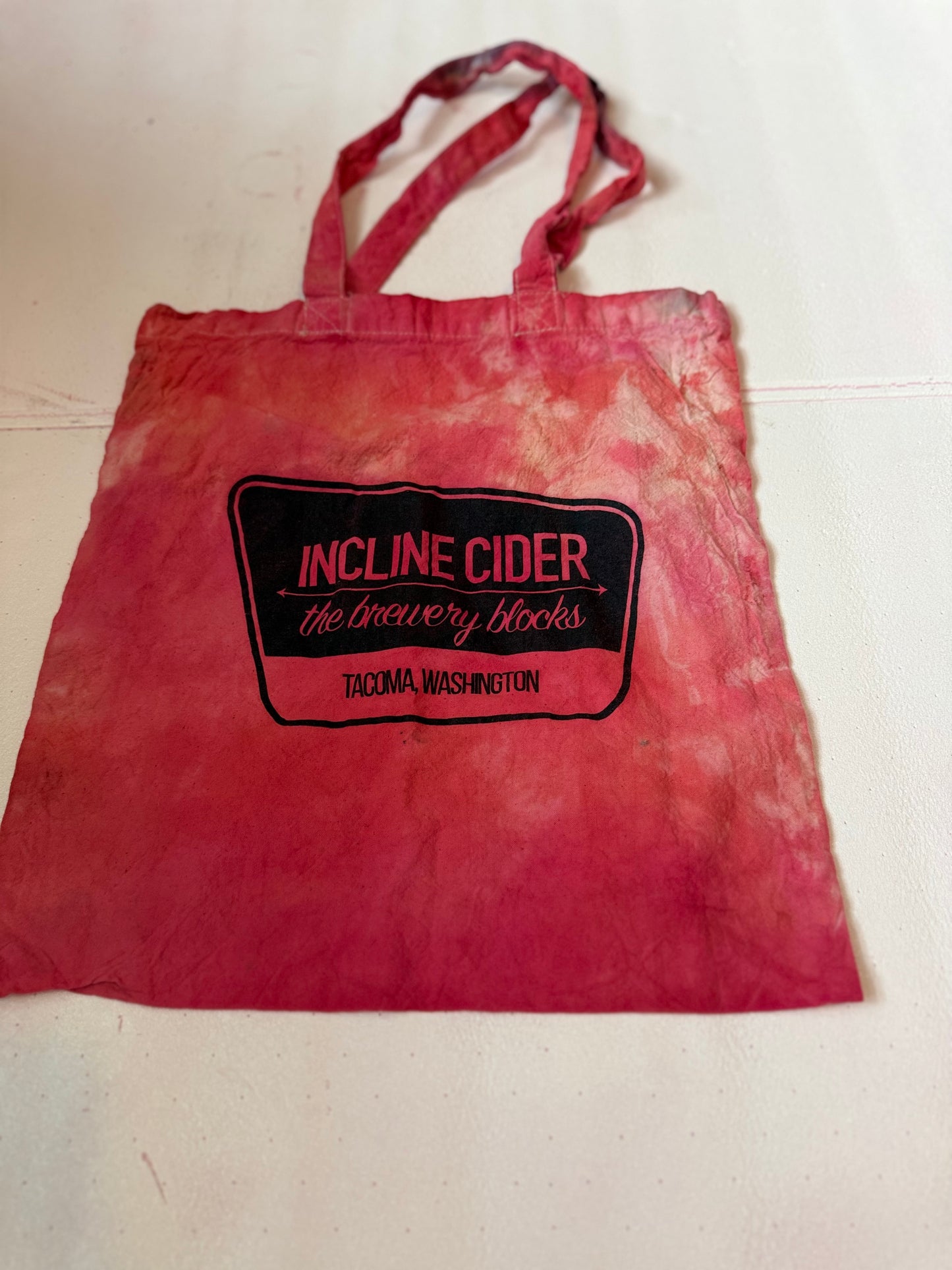Incline Cider Tote — Hand-Dyed Cherry Fade