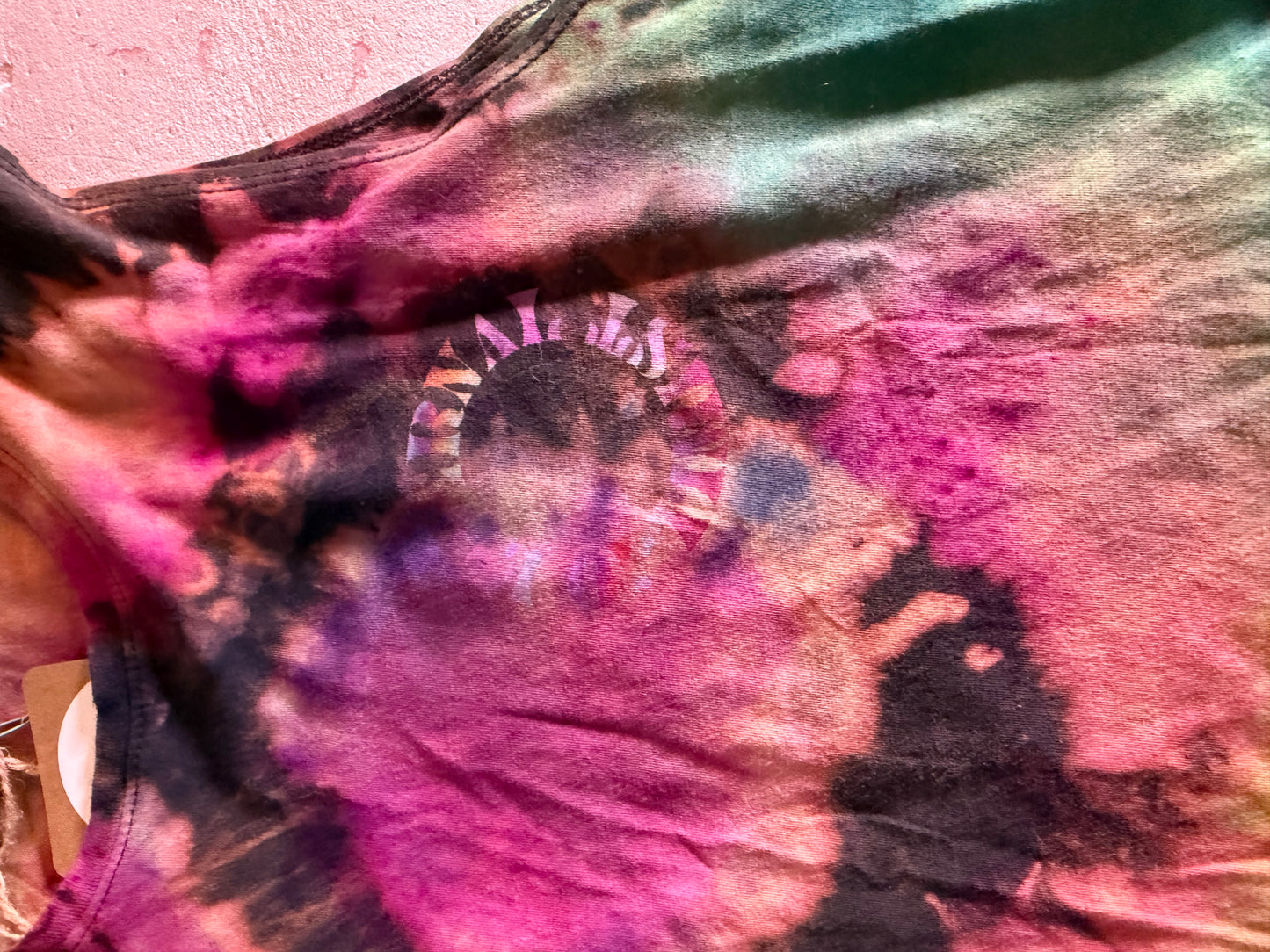 Spiritual Gangster Spiral Ice Dyed Muscle Tee