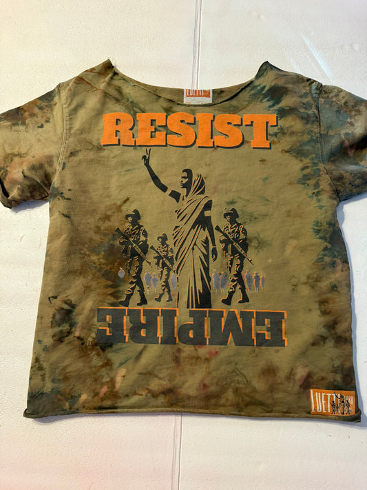 1 of 1 Luetta free Palestine off the shoulder slouchy oversized tee