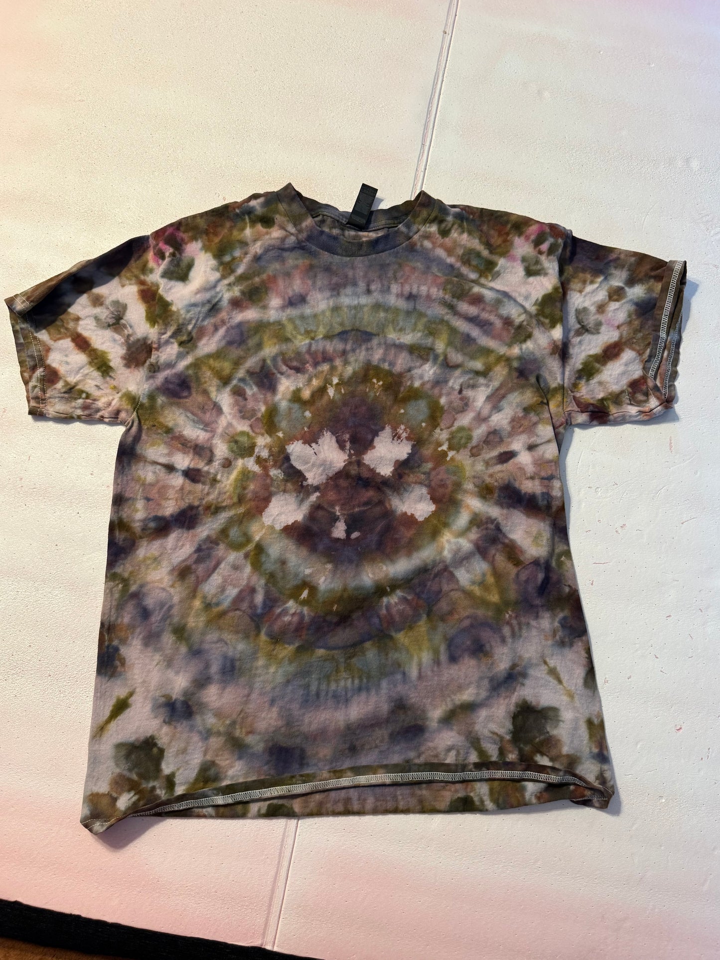 Cropped Rorshack  Ice Dyed Top